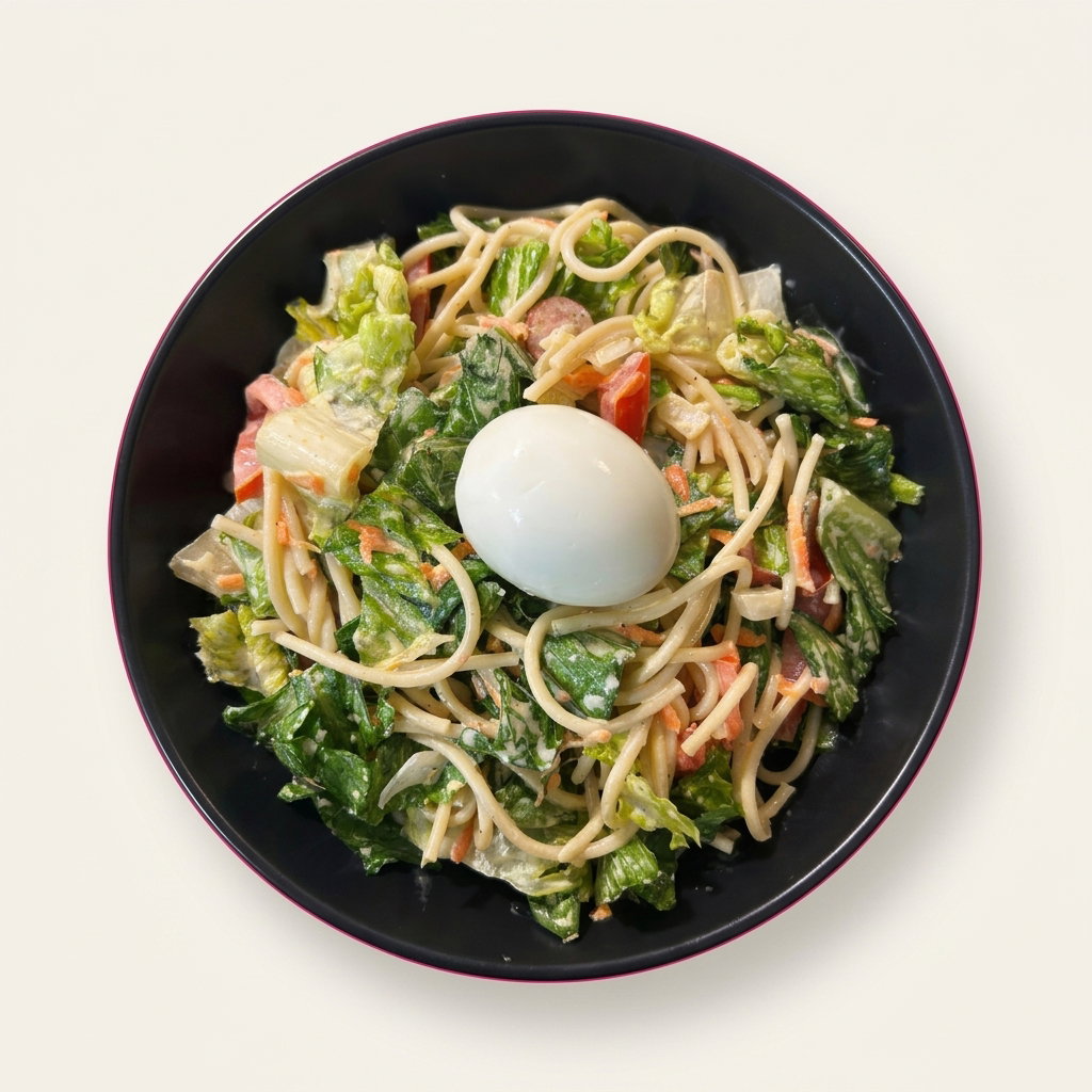Salade + oeuf dur 
