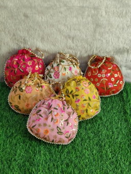 Sharu Space One Side Print Potli Bag