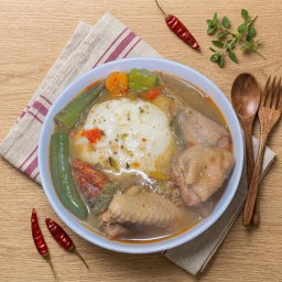 Fufu+sauce clair+poulet FF ff