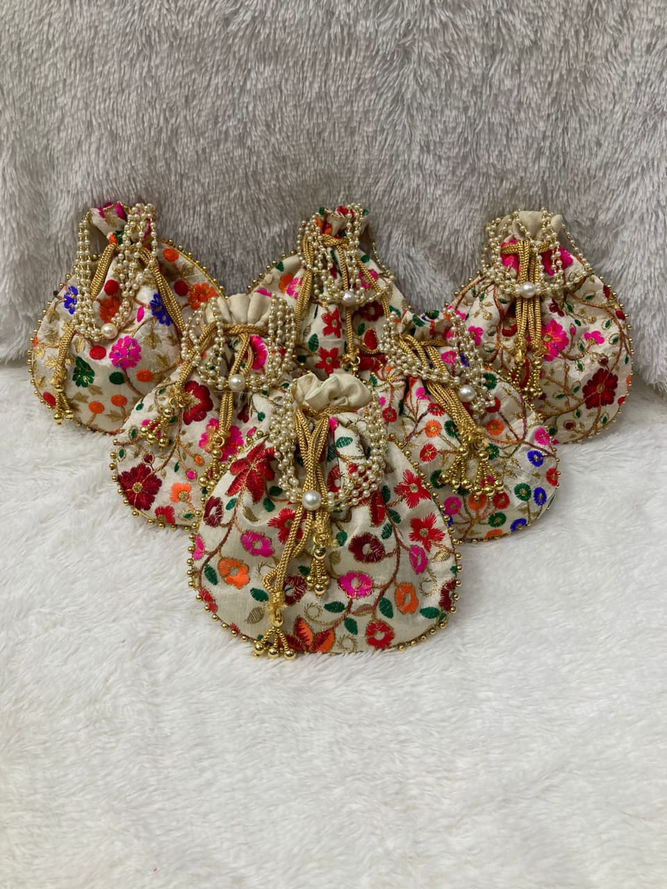 Sharu Space Two Side Print Potli Bag_0