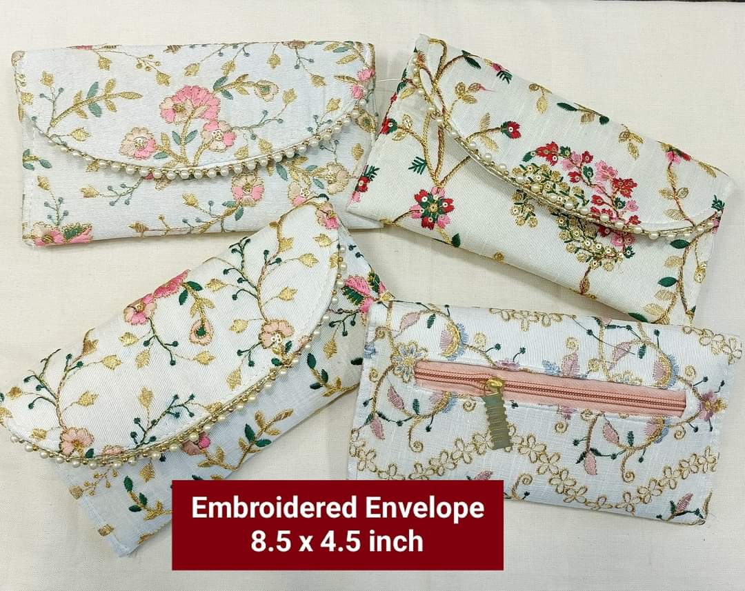 Sharu Space Embroidered Pouch