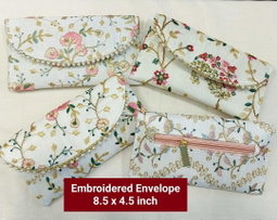 Sharu Space Embroidered Pouch