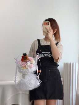 ( GD014 ) Graduation Capybara Soap Flower Bouquet 