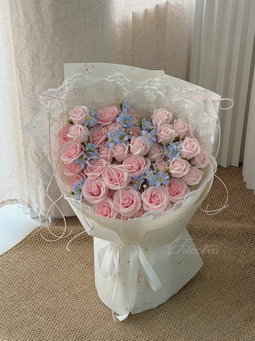 Lace Rose Soap Flower Bouquet
