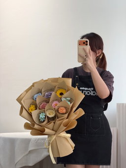 Kraft Paper One Year One Bloom Soap Flower Bouquet