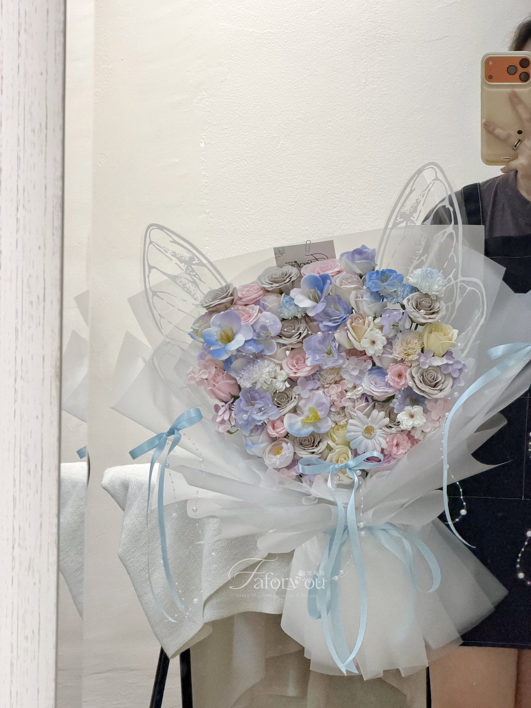 Big Size Soap Flower Butterfly Bouquet 