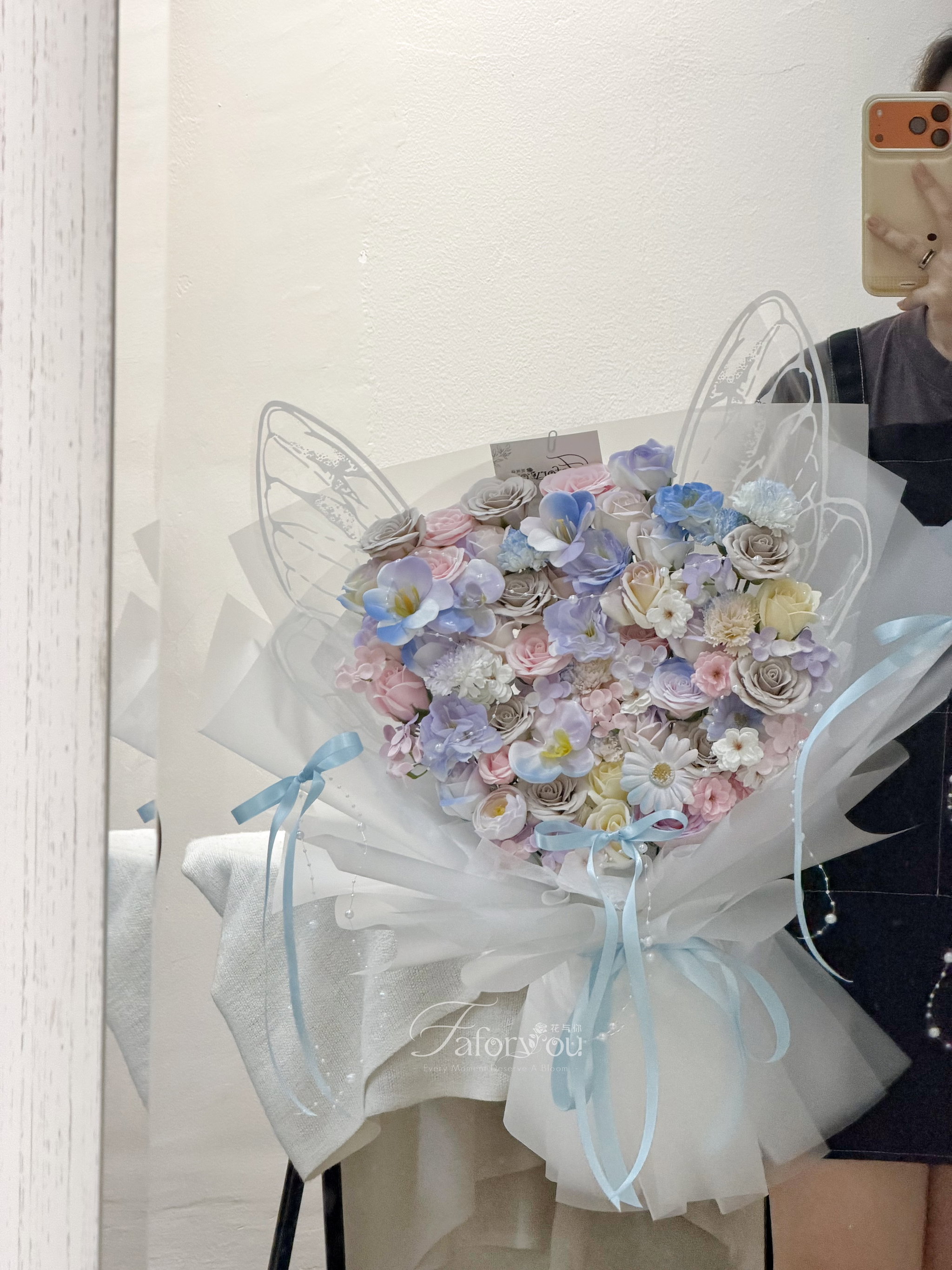 Big Size Soap Flower Butterfly Bouquet _0