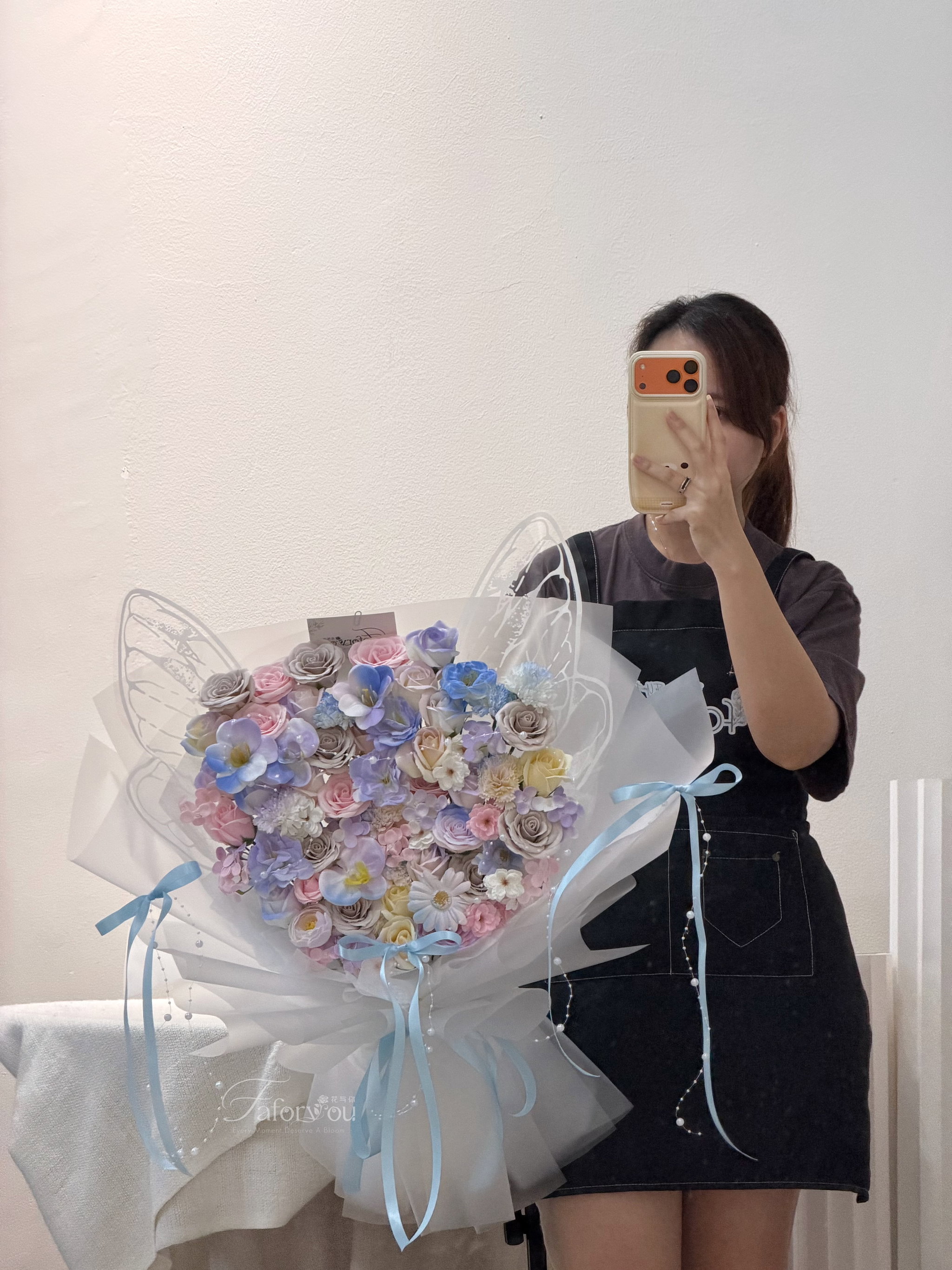 Big Size Soap Flower Butterfly Bouquet _1