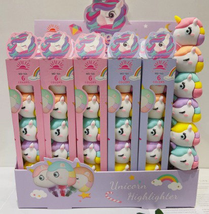 Unicorn Themed Highlighters