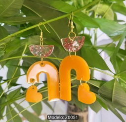 Molde aretes resina 