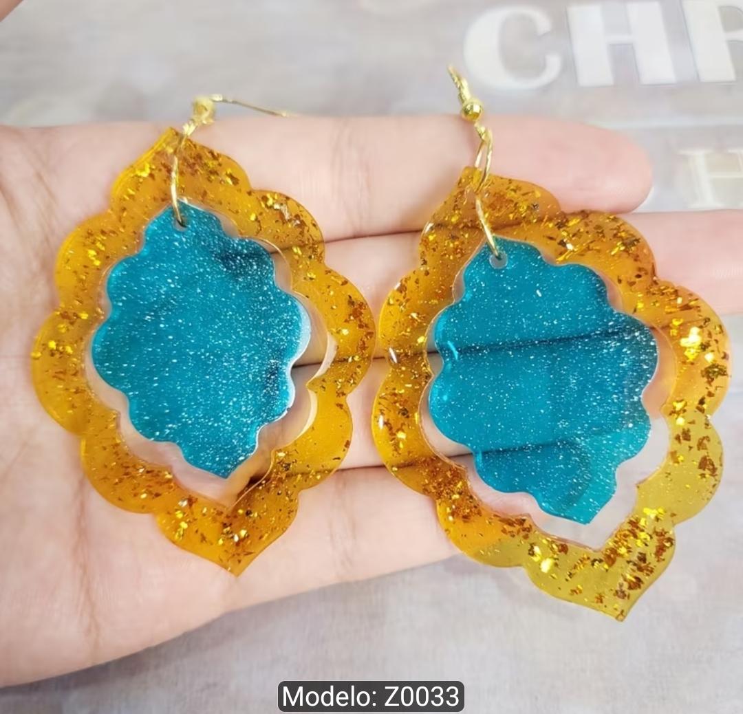 Molde aretes resina _1
