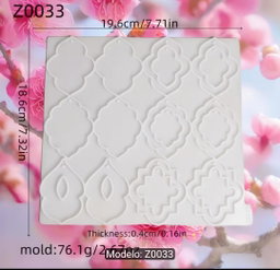 Molde aretes resina 