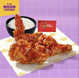 Moon Chicken 3 Pcs + Nasi