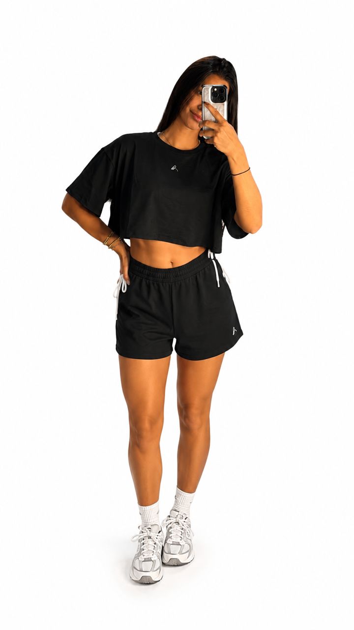 Crop top negro