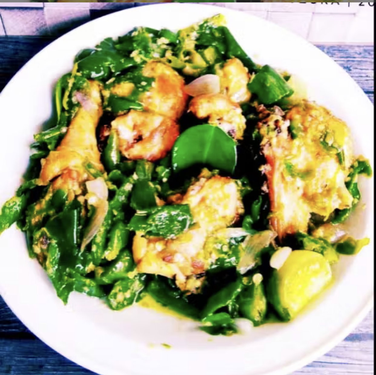 Paket Nasi Ayam Ijo + sayur_0