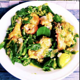 Paket Nasi Ayam Ijo + sayur