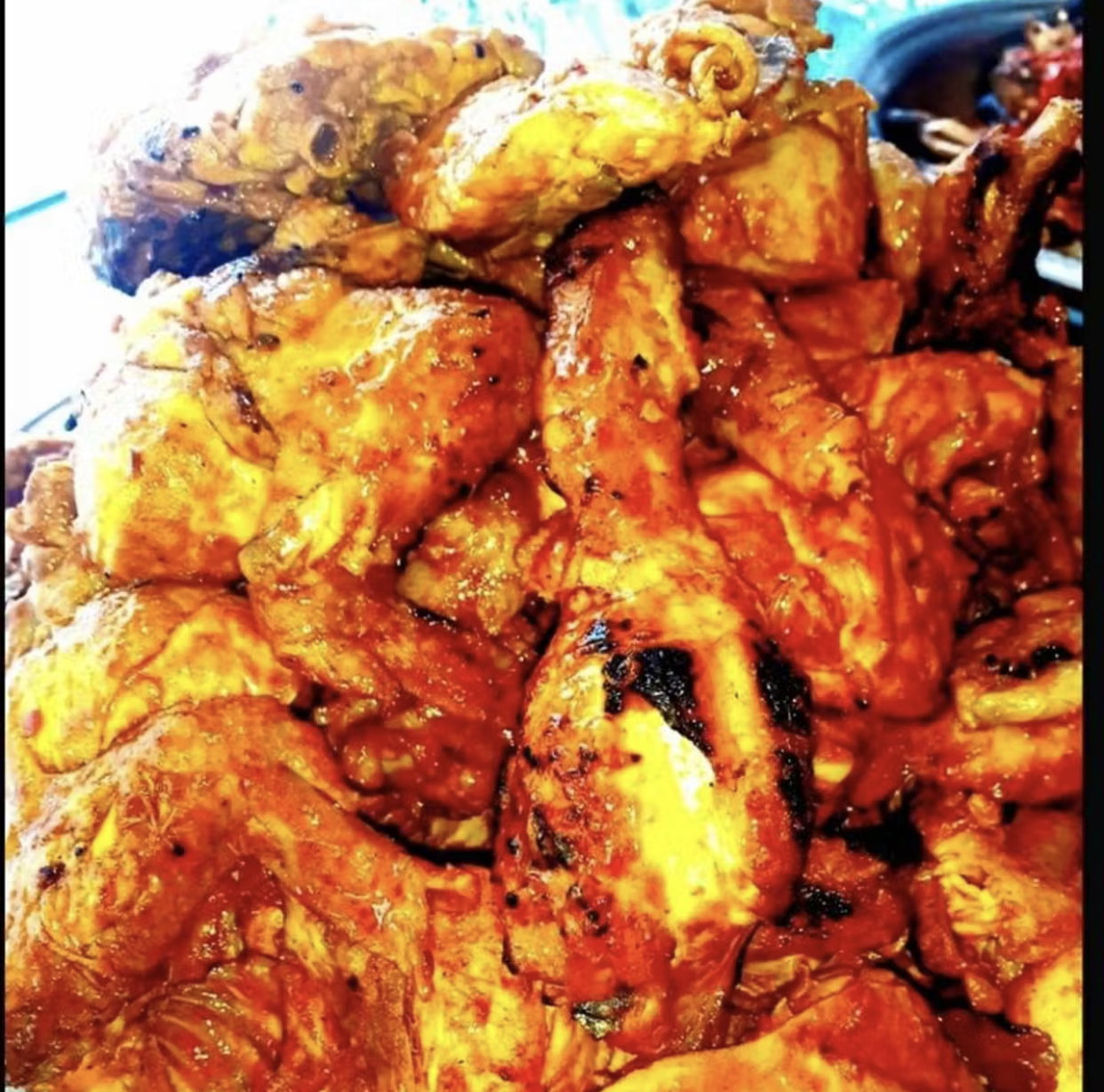 Paket nasi ayam bakar + sayur_0