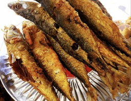 Paket nasi ikan kembung goreng + sayur