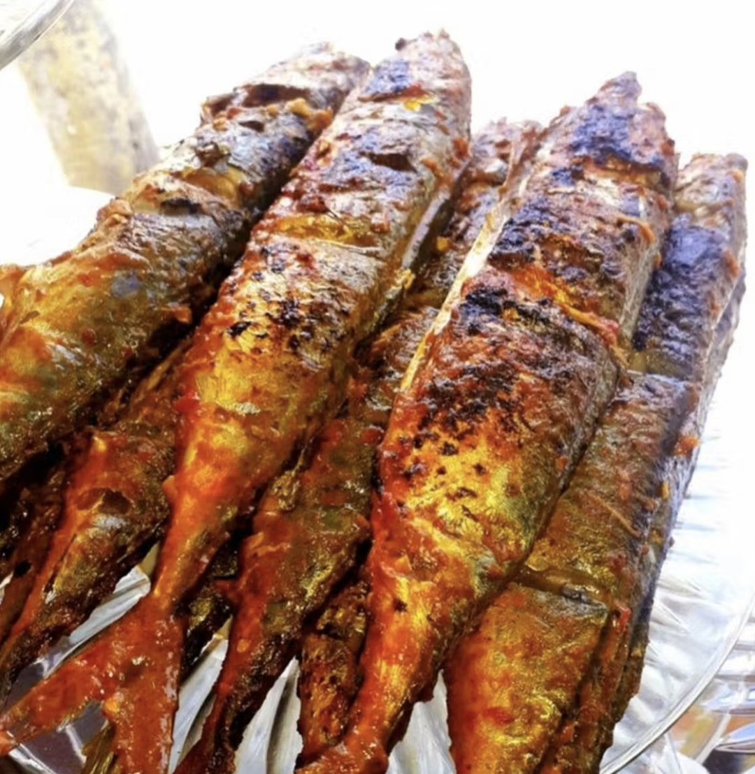 Paket nasi ikan kembung bakar + sayur