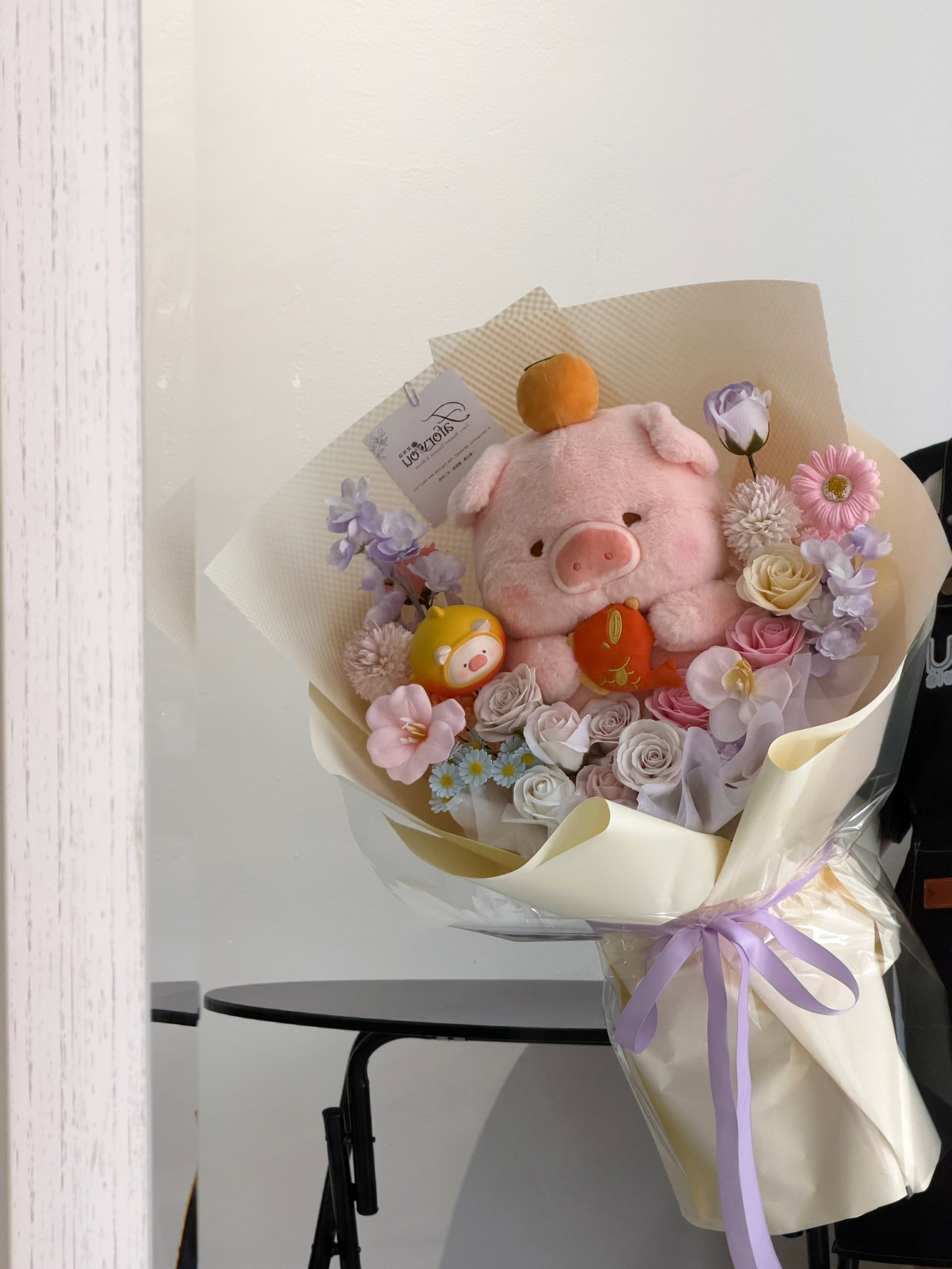 ( pre-order) Customized Pig Soap Flower Bouquet _1