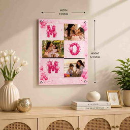 Pink balloon MOM collage