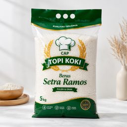 Beras Setra Ramos Cap Topi Koki 5kg