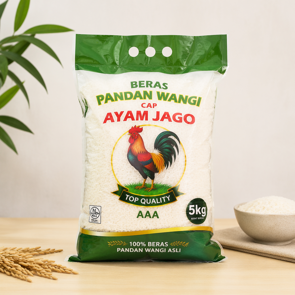 Beras Pandan Wangi Cap Ayam Jago 5kg_0