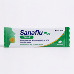 Sanaflu Plus Batuk (Strip/4 Kaplet)