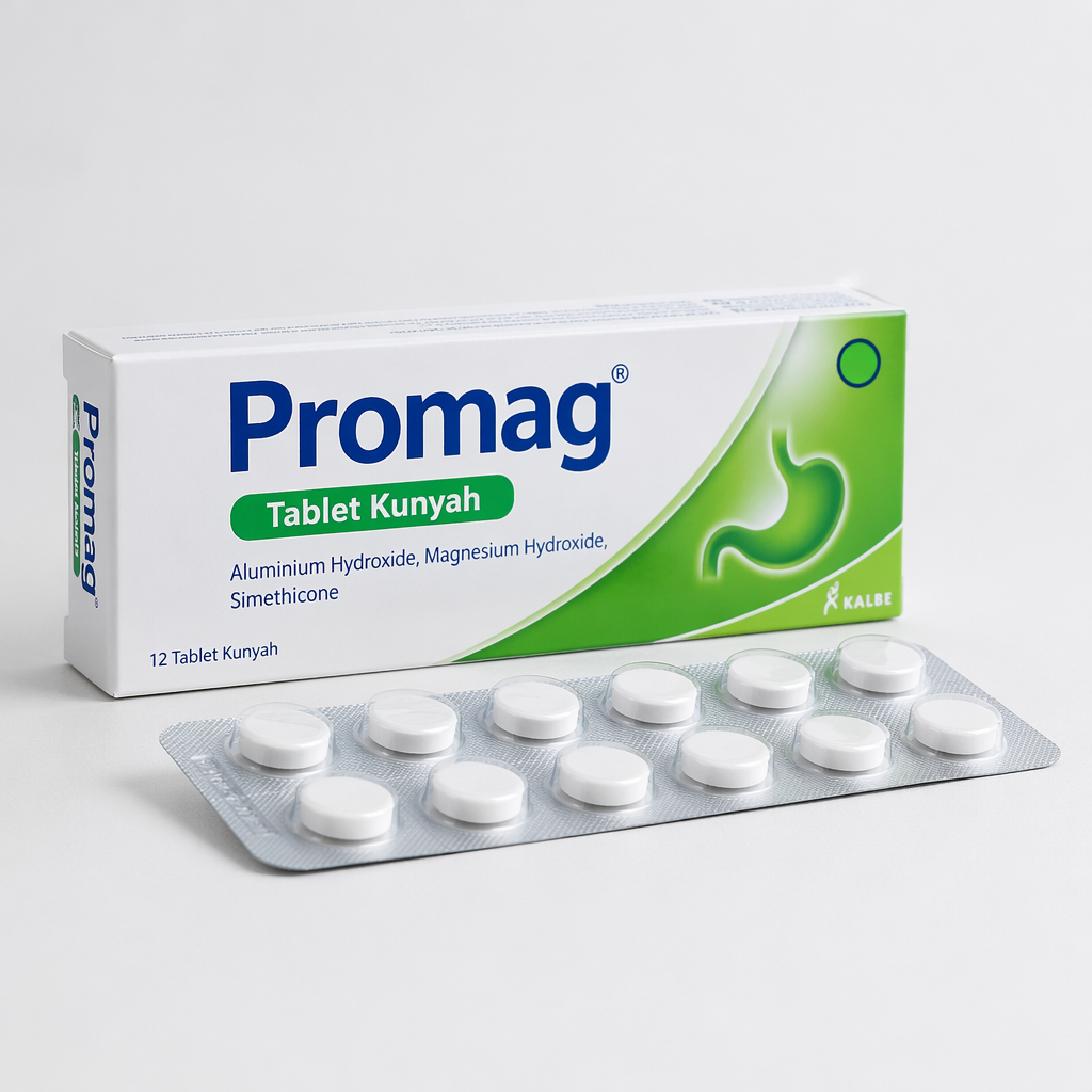 Promag Tablet Kunyah (Strip/12 Tablet)_0