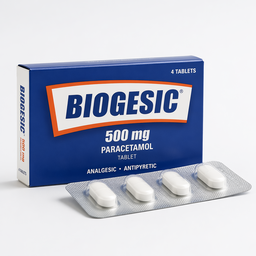 Biogesic 500mg (Strip/4 Tablet)