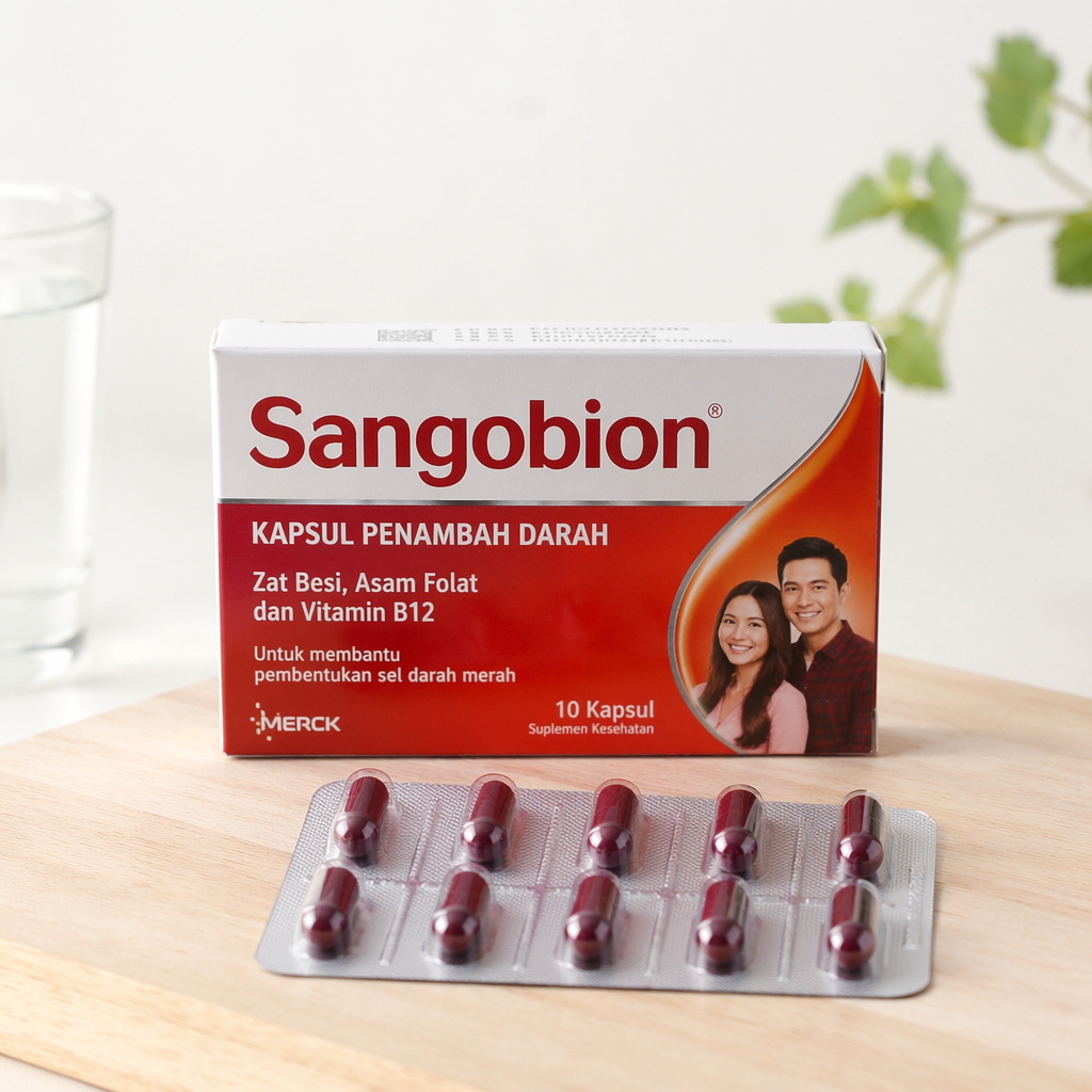 Sangobion Kapsul Penambah Darah (Strip/10 Kapsul)