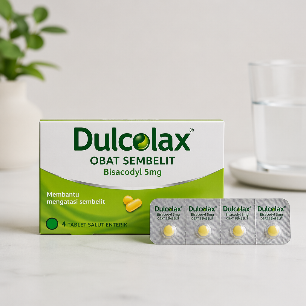 Dulcolax Obat Sembelit 5mg (Strip/4 Tablet)