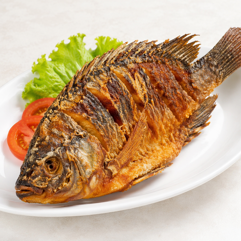 Ikan Mas Goreng Garing