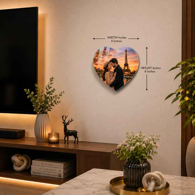 Love Heart Acrylic Wall Decor_3