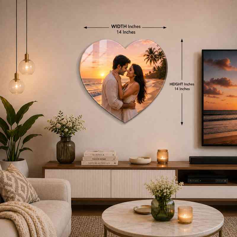 Love Heart Acrylic Wall Decor_6