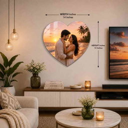 Love Heart Acrylic Wall Decor