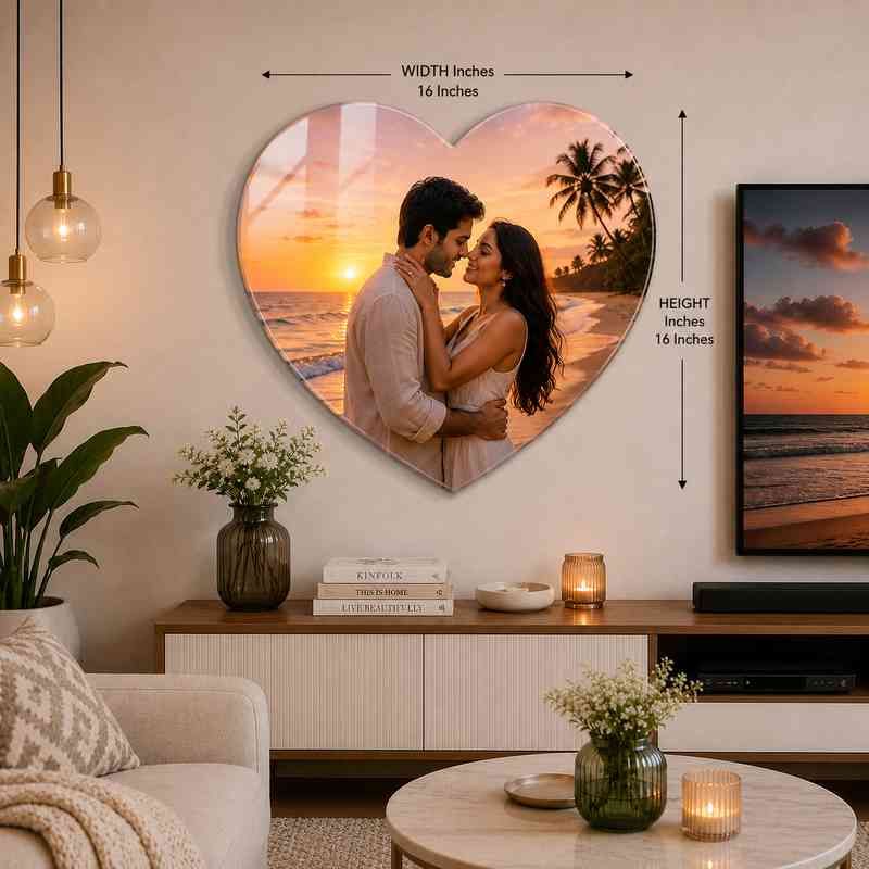 Love Heart Acrylic Wall Decor_7