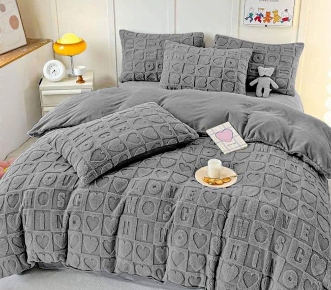 Teddy Fleece Comforter Set_1