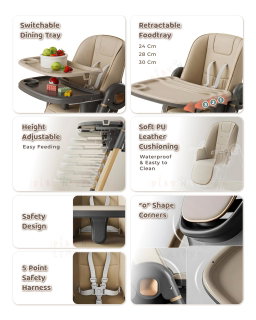 Newest and Highest D100 Quality Baby Dining Chair 