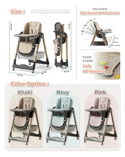 Newest and Highest D100 Quality Baby Dining Chair 