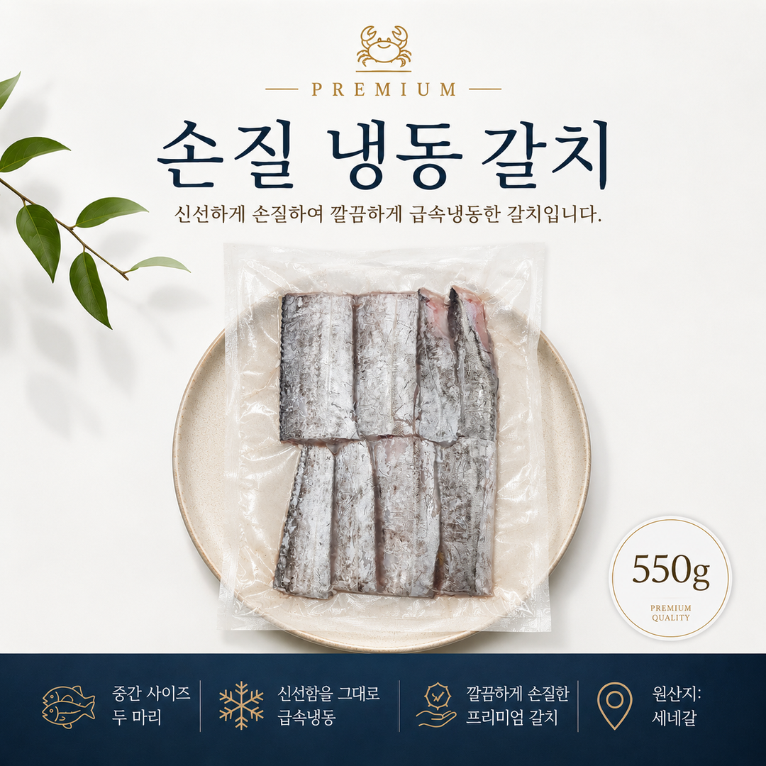 손질 냉동 갈치