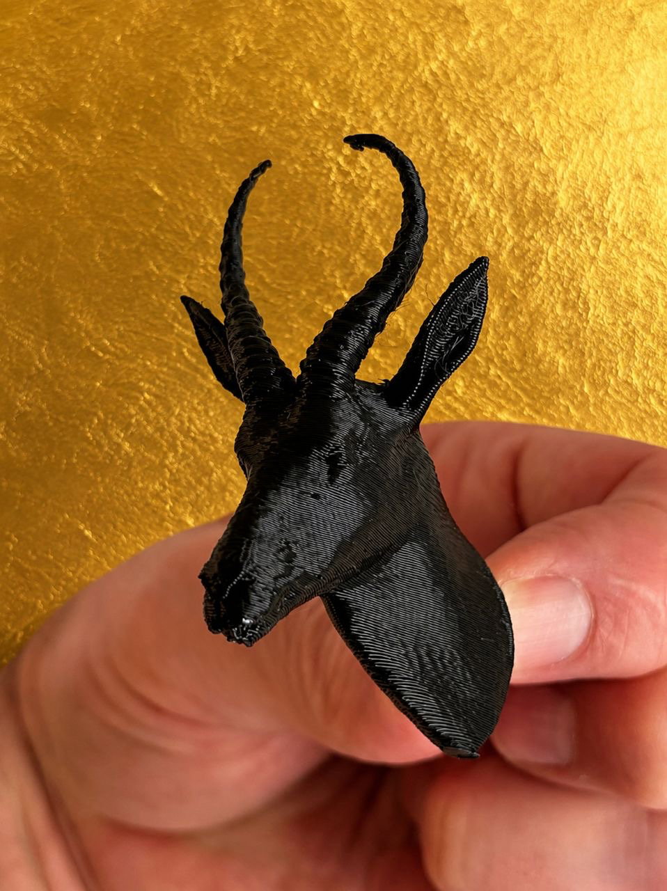 Door Stop Animal Bust Springbok