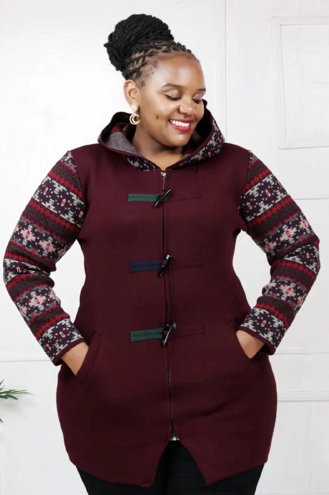Maroon Cardigan 