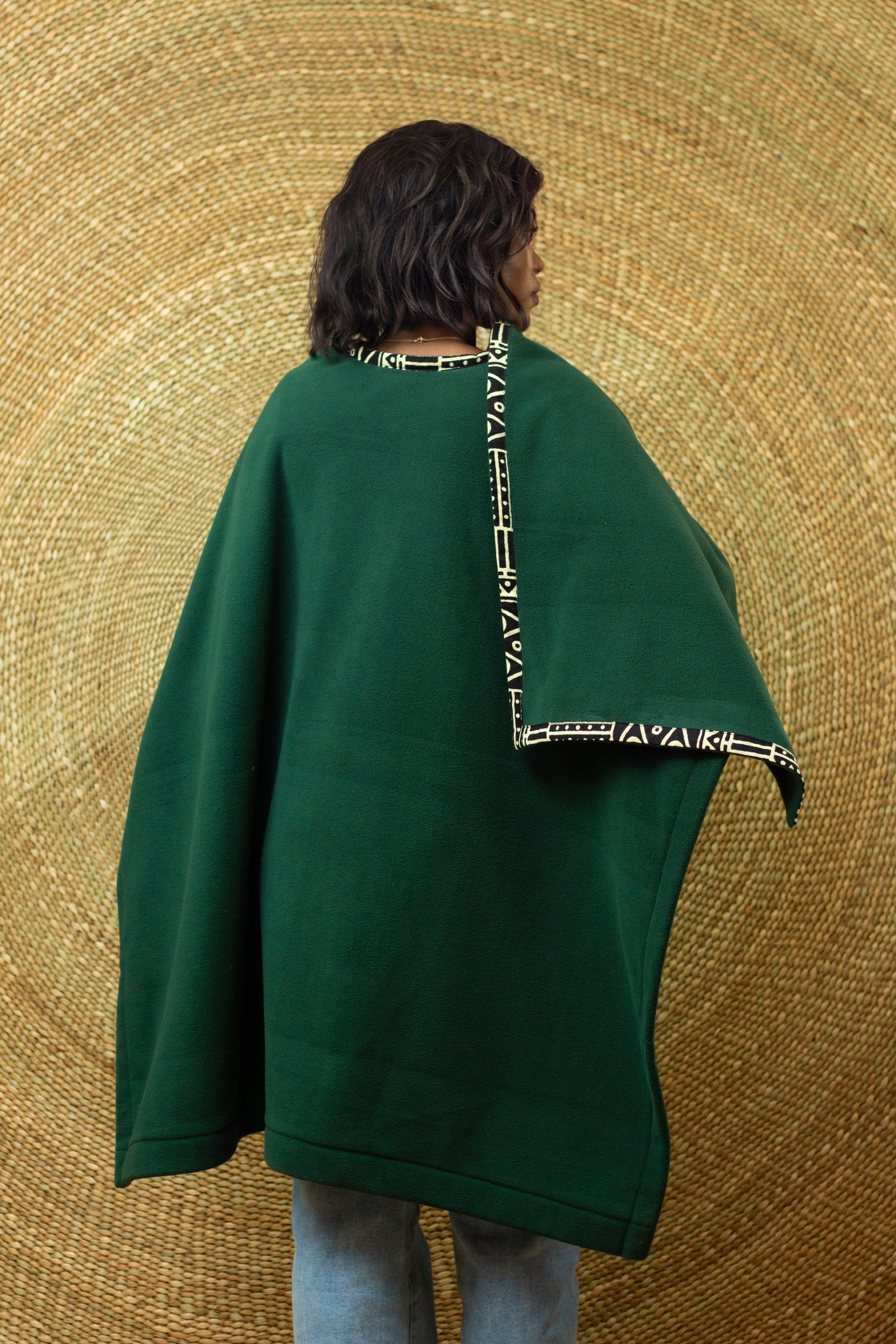The Jioni Shawl - Green / Cream_1