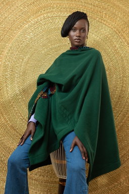 The Jioni Shawl - Green / Mixed print
