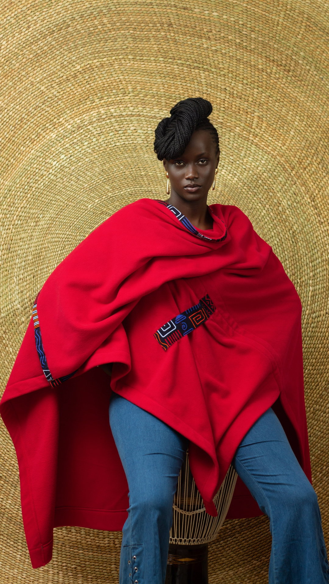 The Jioni Shawl - Red 