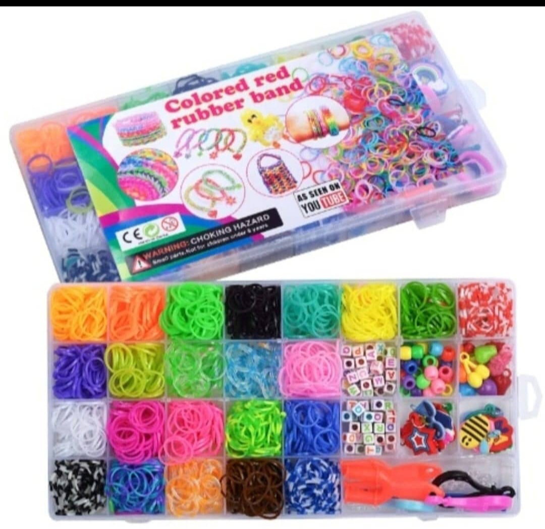 Colored Rubber Bands Bracelet Making 