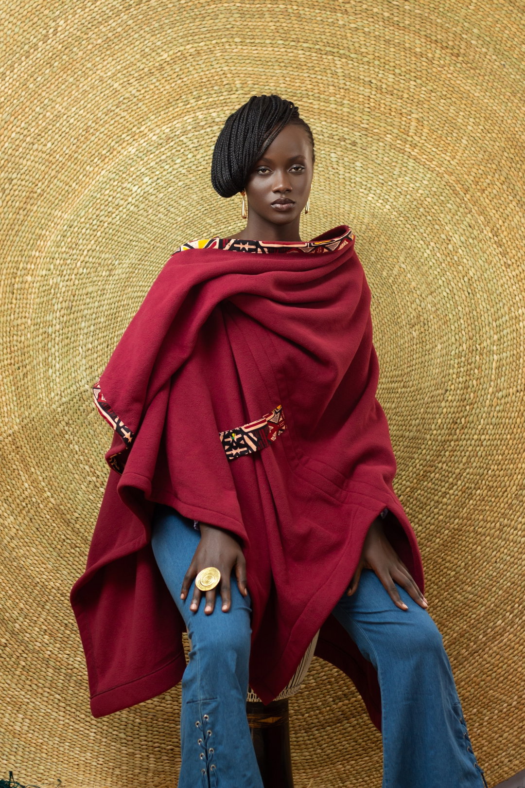 The Jioni Shawl - Maroon
