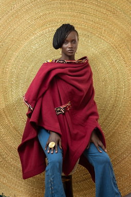 The Jioni Shawl - Maroon