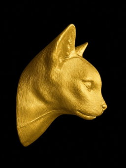 Huis Kat Bust Wall Hook      